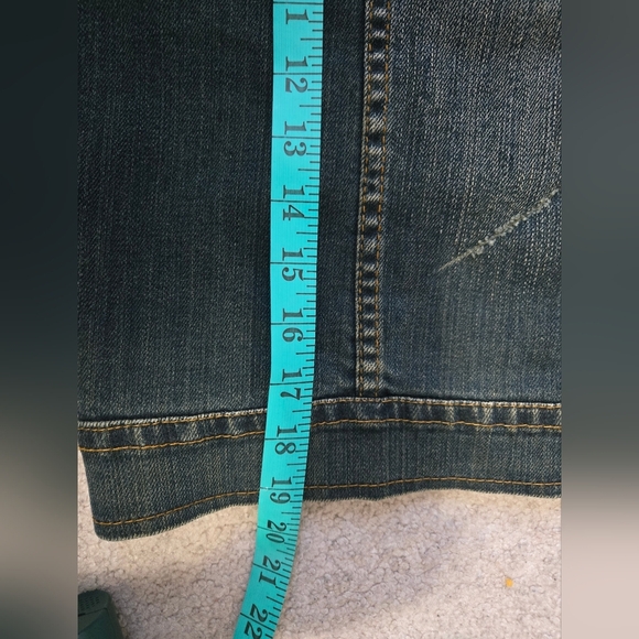 Max Plus Studded/ Scratched Denim Jacket. Size Small - Picture 13 of 13